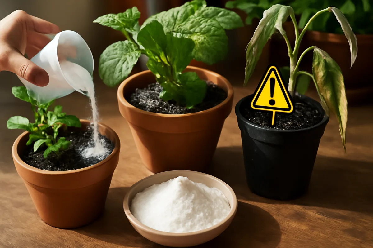 Bicarbonato di sodio per le piante: quali usi sono davvero utili e quali effetti collaterali evitare